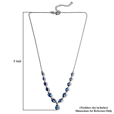 Aurora Moonstone (D) Necklace 18 Inches in Platinum Over Sterling Silver 12.40 ctw