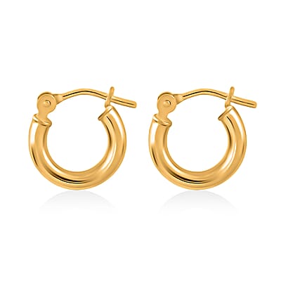 10K Yellow Gold Hoop Earrings, Gold Hoops, Gold Earrings, Gold Jewelry For Her, Hinged Hoop Earrings, Birthday Gift For Her