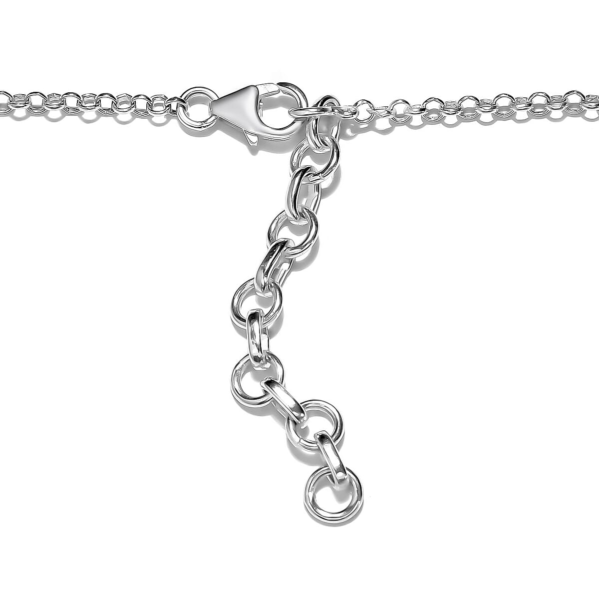 Artisan Crafted Rough Cut Tanzanite Necklace 18 Inches in Sterling Silver 42.00 ctw image number 4