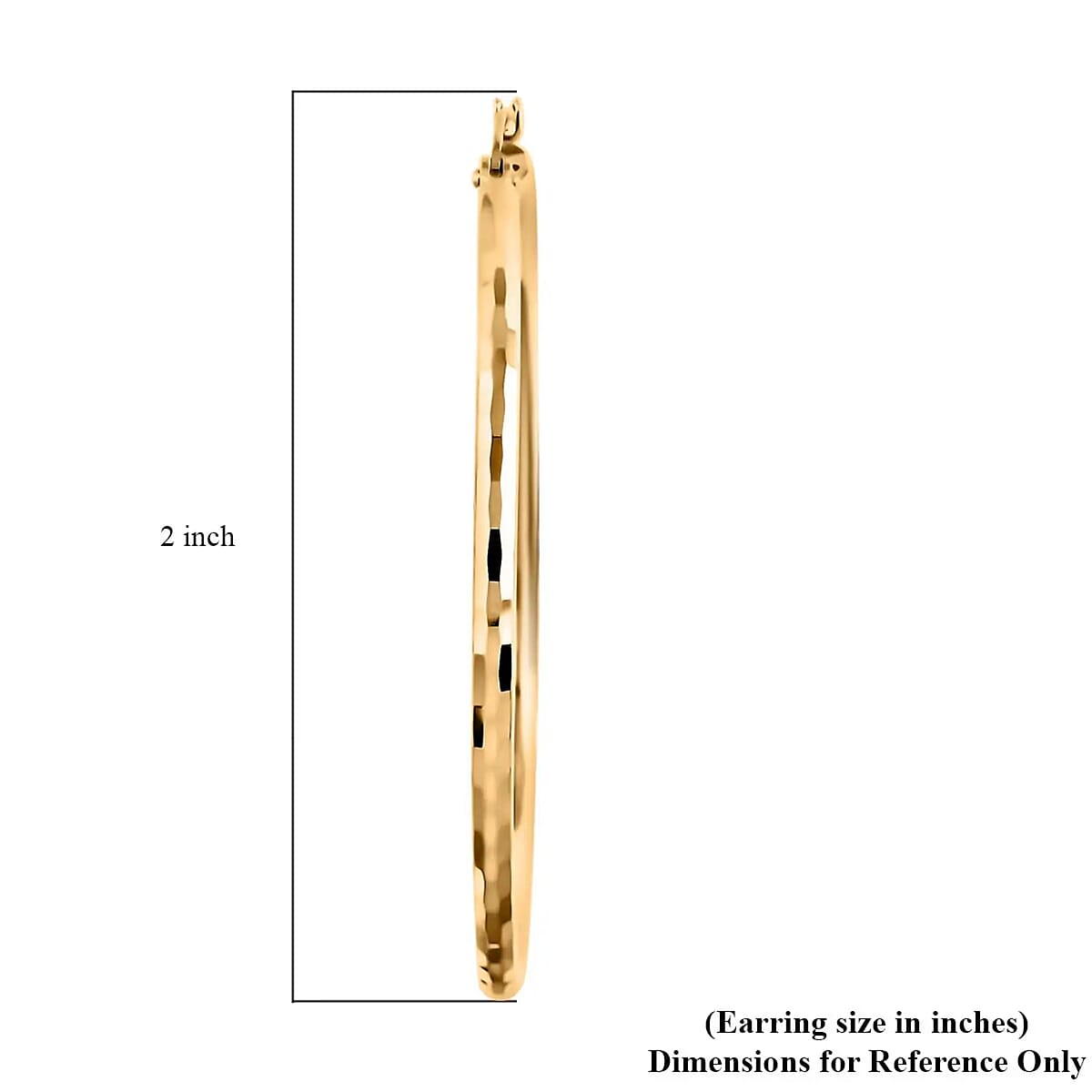 14K Yellow Gold Diamond-Cut Hoop Earrings 3.40 Grams image number 6