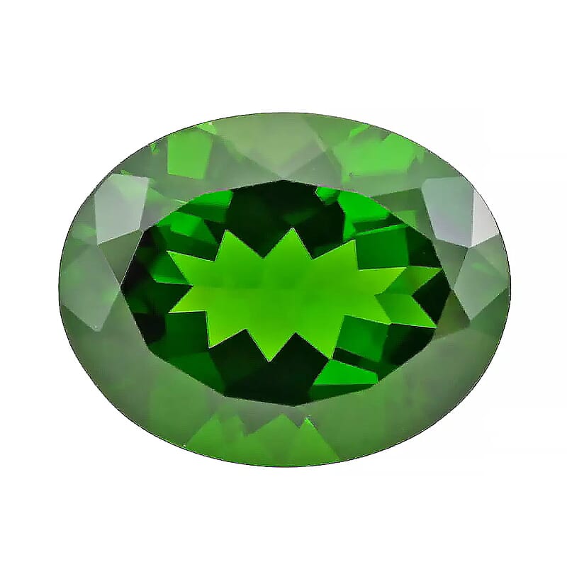 AAAA Chrome Diopside, Oval Loose Gemstone For Jewelry Making, Loose Chrome Diopside For Ring and Pendant (Ovl 10x8 mm) 2.50 ctw