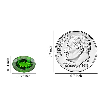 AAAA Chrome Diopside, Oval Loose Gemstone For Jewelry Making, Loose Chrome Diopside For Ring and Pendant (Ovl 10x8 mm) 2.50 ctw