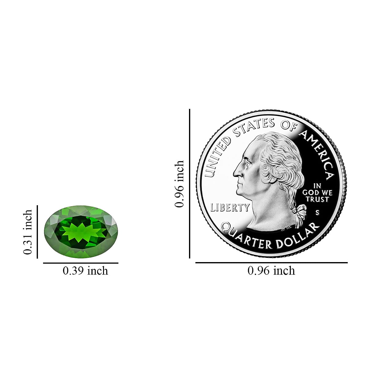 AAAA Chrome Diopside, Oval Loose Gemstone For Jewelry Making, Loose Chrome Diopside For Ring and Pendant (Ovl 10x8 mm) 2.50 ctw image number 5