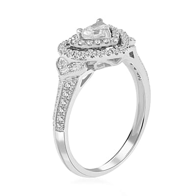 14K Yellow, Rose and White Gold Natural Yellow, Pink and White Diamond (I2) Ring (Size 6.0) 0.75 ctw