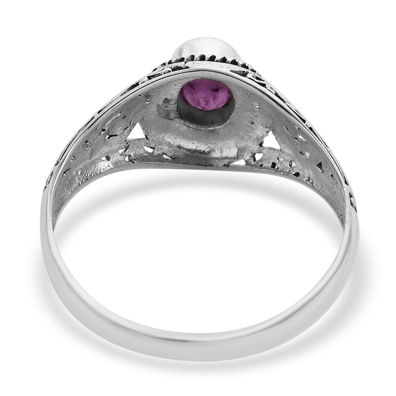 Bali Legacy Ilakaka Hot Pink Sapphire (FF) Ring in Sterling Silver (Size 10.0) 1.15 ctw