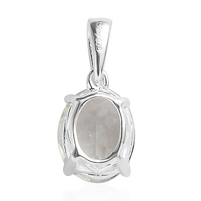 Montezuma Prasiolite Solitaire Pendant in Sterling Silver 2.35 ctw