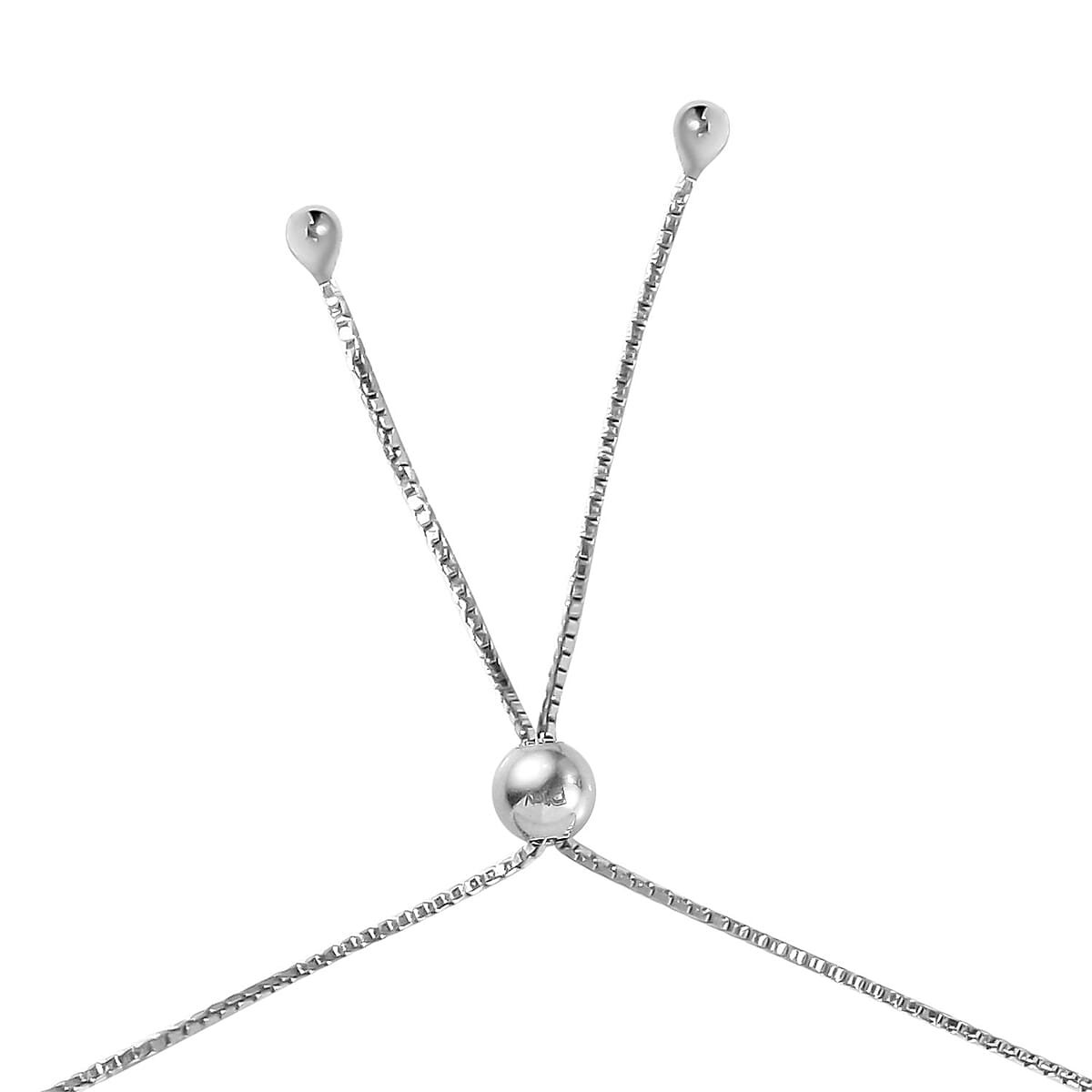 Sky Blue Topaz Beaded Bolo Bracelet in Rhodium Over Sterling Silver 23.50 ctw image number 3