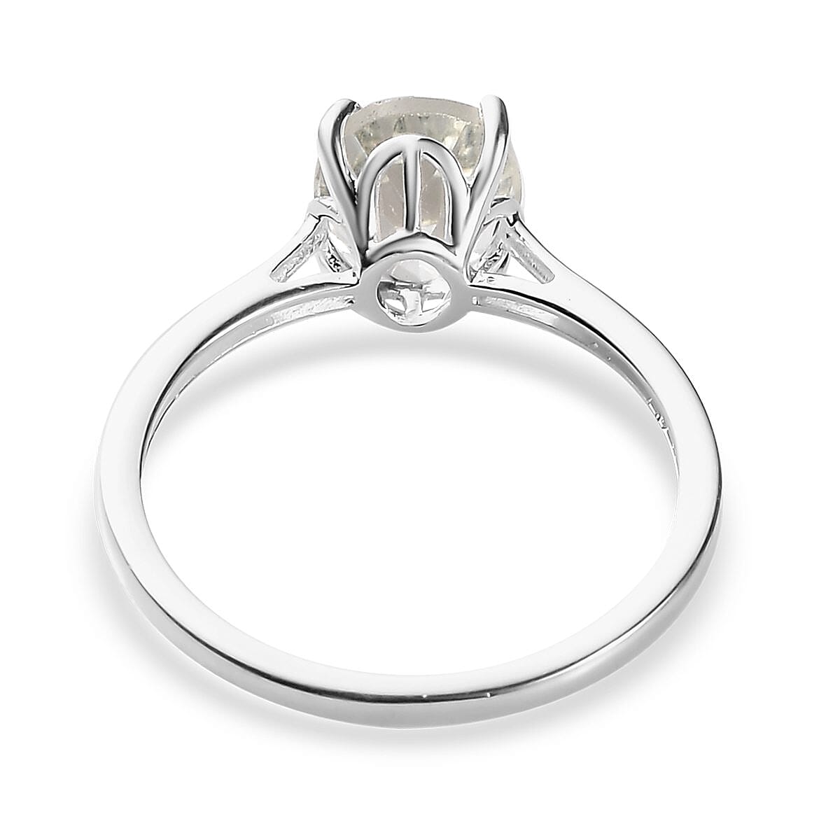 Montezuma Prasiolite Solitaire Ring in Sterling Silver (Size 7.0) 1.75 ctw