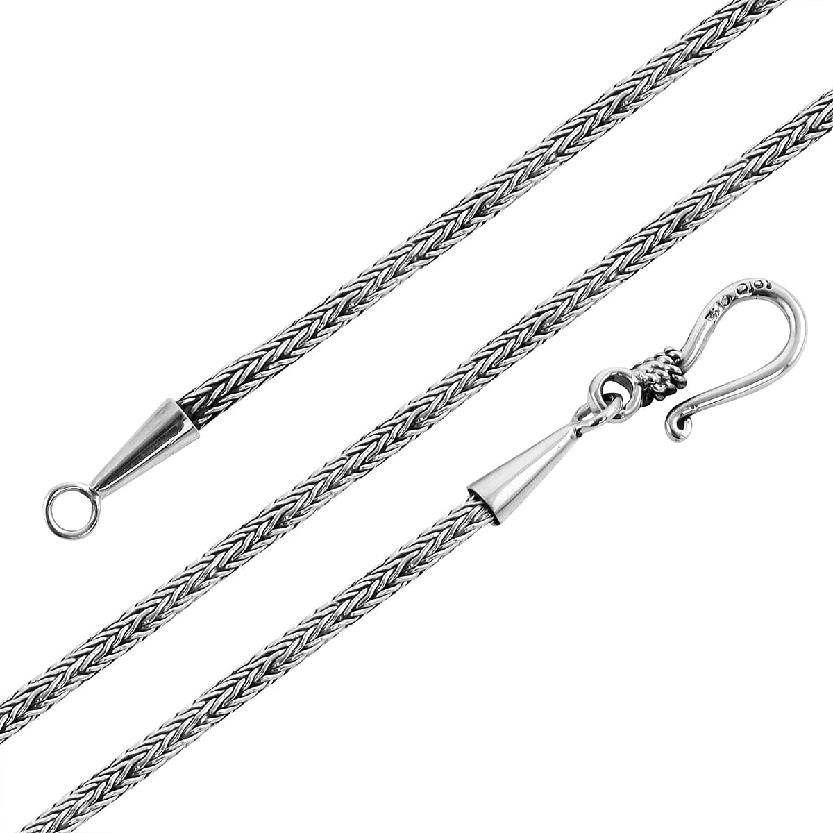 Bali Legacy Sterling Silver Tulang Naga Chain Necklace 20 Inches 16.80 Grams image number 3