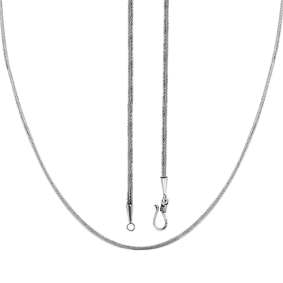 Bali Legacy Sterling Silver Tulang Naga Chain Necklace 20 Inches 16.80 Grams image number 5