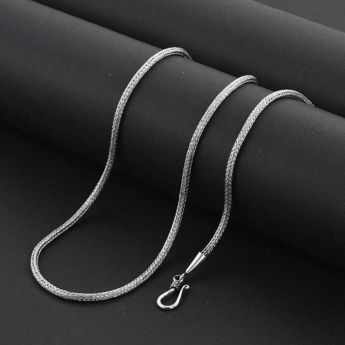 BALI LEGACY Sterling Silver Tulang Naga Chain Necklace 24 Inches 19.35 Grams image number 1