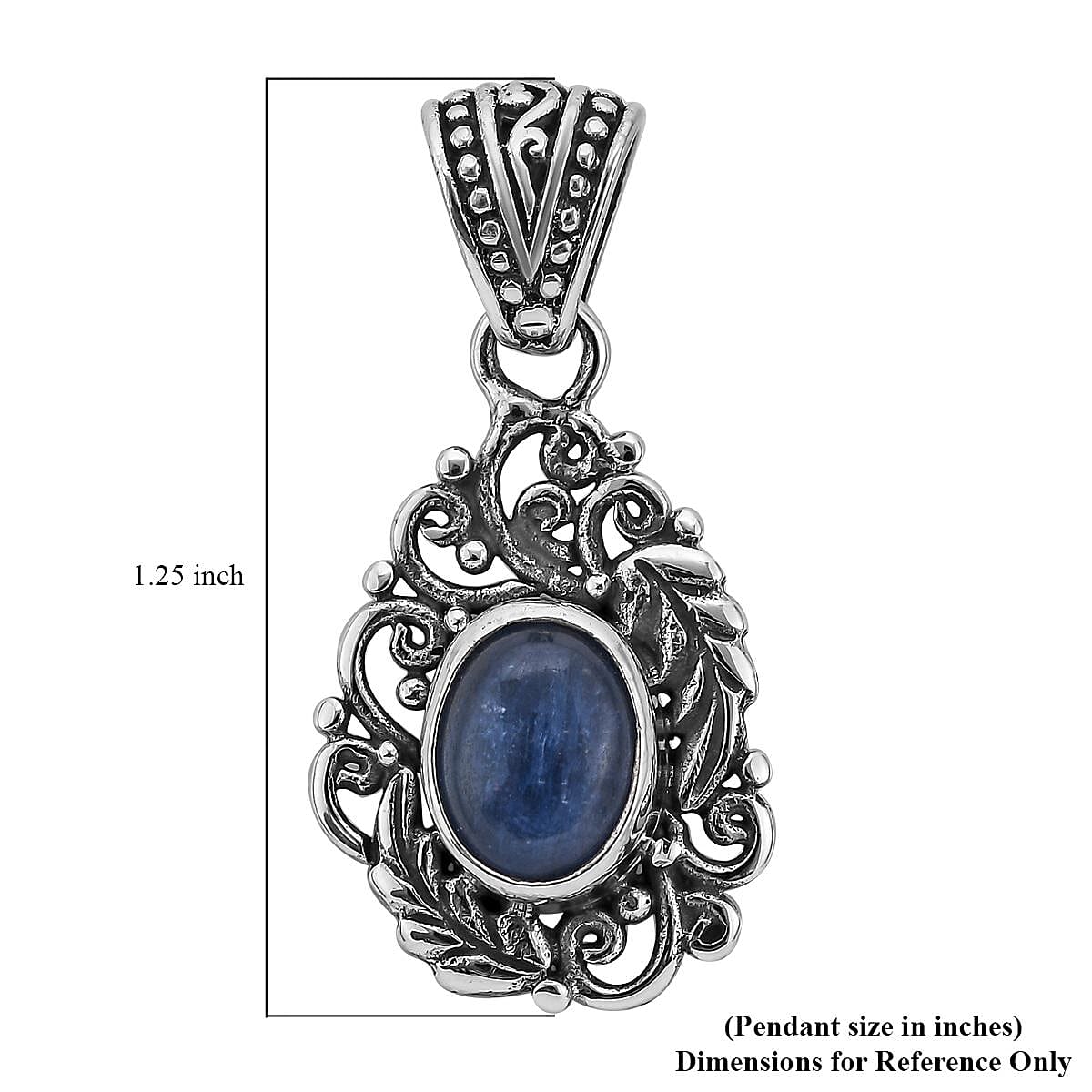 Bali Legacy Kashmir Kyanite Pendant in Sterling Silver 2.15 ctw image number 5