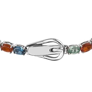 Multi Kyanite Tennis Bracelet in Platinum Over Sterling Silver (7.25 In) 8.60 Grams 17.25 ctw