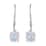 Kuisa Rainbow Moonstone Earrings in Sterling Silver 2.50 ctw