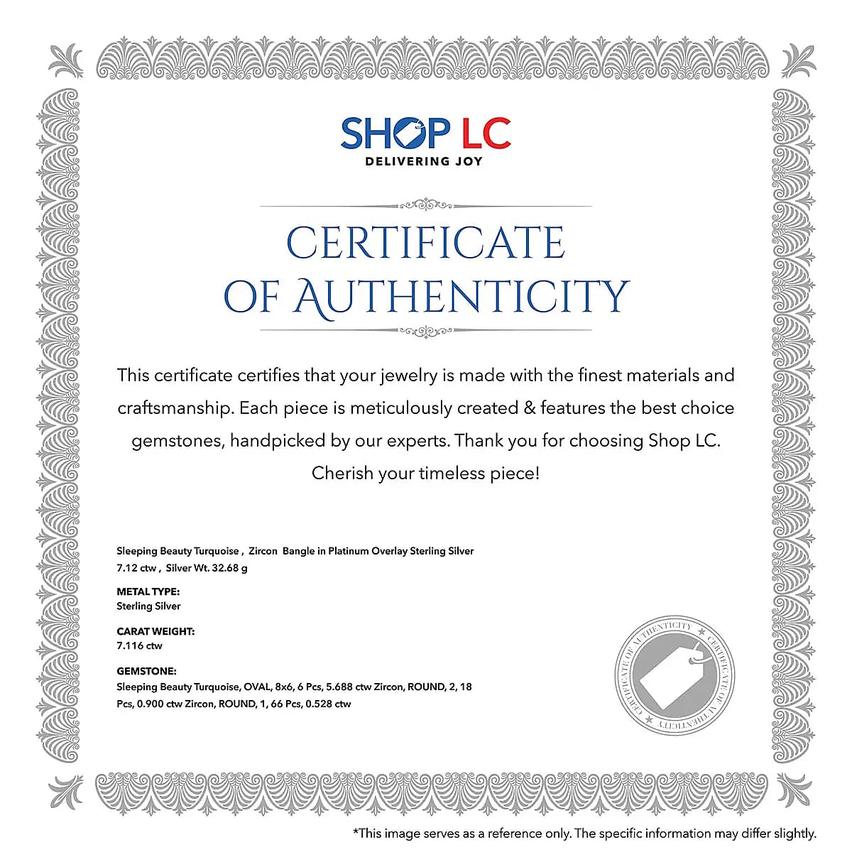 Sleeping Beauty Turquoise Buckle Bangle Bracelet in Sterling Silver, Turquoise Bracelet, Silver Bracelet For Women (8.00 In) 7.10 ctw image number 6