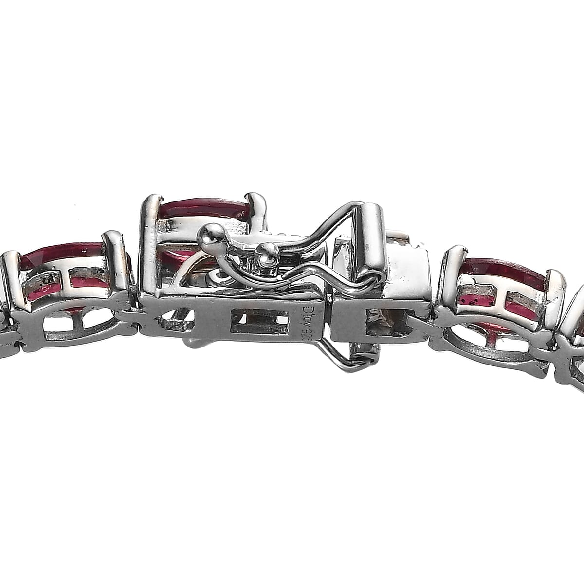 Orissa Rhodolite Garnet Tennis Bracelet in Platinum Over Sterling Silver (6.50 In) 15.00 ctw image number 3