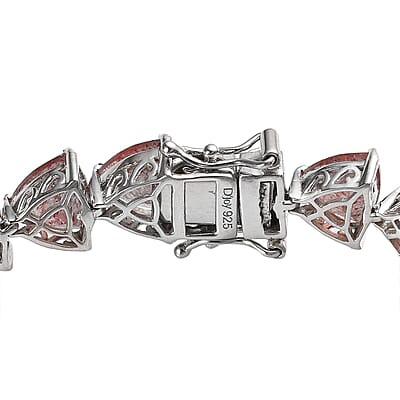 Tanzanian Natronite Tennis Bracelet in Platinum Over Sterling Silver (6.50 In) 31.15 ctw