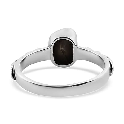 Artisan Crafted Polki Diamond Set of 3 Ring in Sterling Silver (Size 10.0) 0.75 ctw