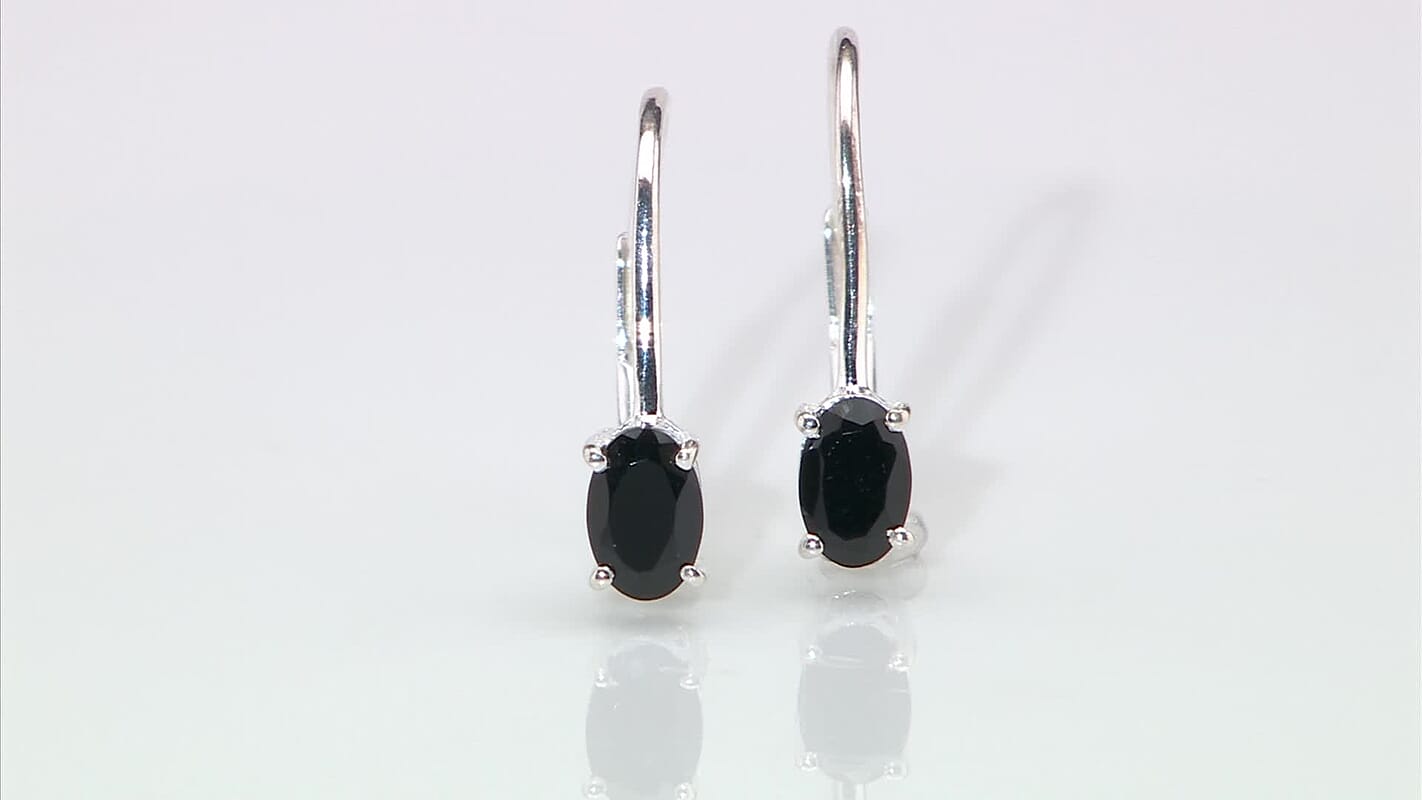 Mozambique Garnet Lever Back Earrings in Sterling Silver 0.85 ctw
