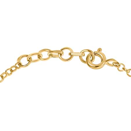 Heart Charm Lock Bracelet - Gold Vermeil