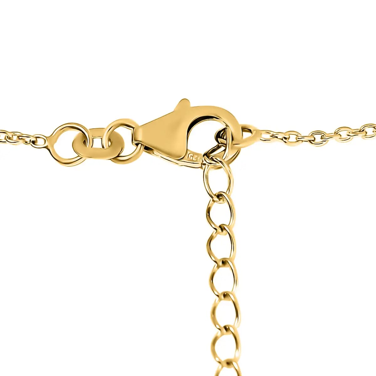 Crossover Necklace, Vermeil Yellow Gold Over Sterling Silver Necklace, X Necklace, 18 Inch Necklace 2.85 Grams image number 4
