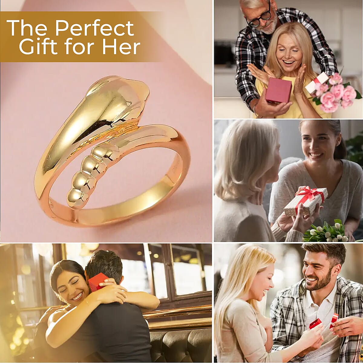 Snake Ring , Vermeil Yellow Gold Over Sterling Silver Ring , Snake Silver Ring 3.50 Grams (Size 8.0) image number 3