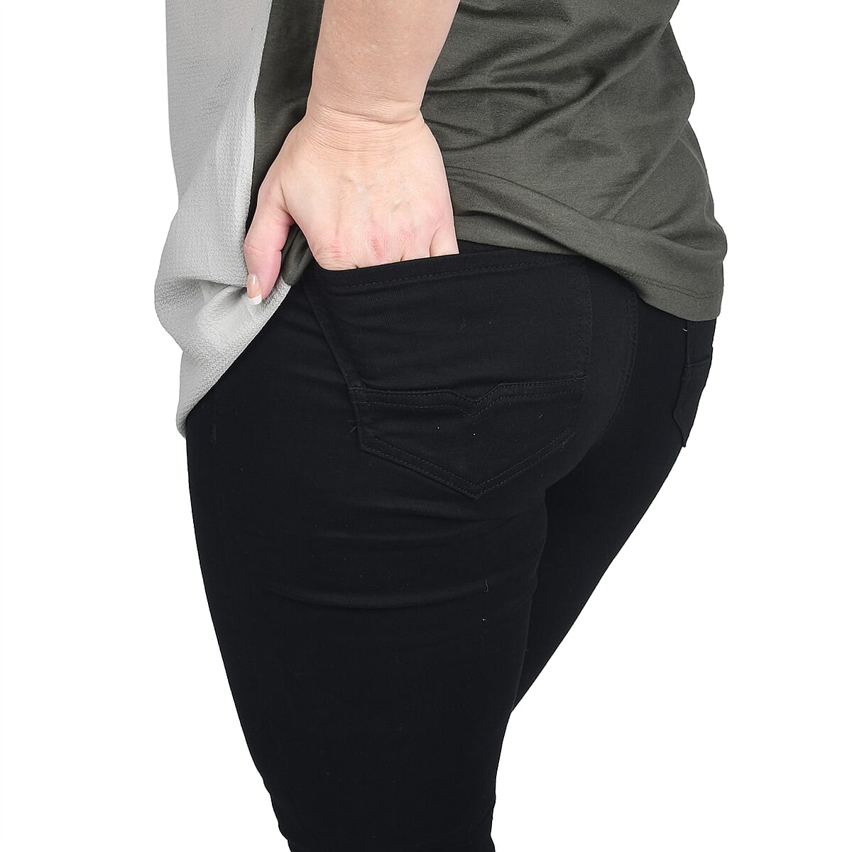 BUFFALO Black Denim Skinny Jeans - Size 32 image number 3