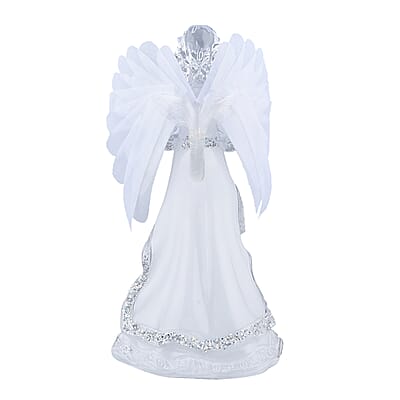 Elegant Angel Blowing Trumpet with Multi Color Changing Light (3 AAA Batteries Not included)