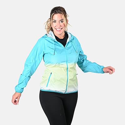 LAYER 8 Teal Ombre Windbreaker