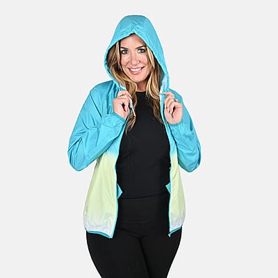LAYER 8 Teal Ombre Windbreaker