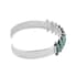 Santa Fe Style Turquoise Cuff Bracelet in Sterling Silver (6.50 In) 15.80 Grams 25.00 ctw image number 1