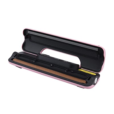 Homesmart Light Pink Vacuum Sealer with Seal, Roll Bag and Vacuum Bags