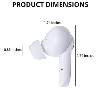 White and Red Bluetooth Wireless Baseball Shape Earbuds with Charging Box