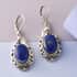 Lapis Lazuli Earrings in Platinum Over Copper With Magnet and Stainless Steel 13.65 ctw image number 1