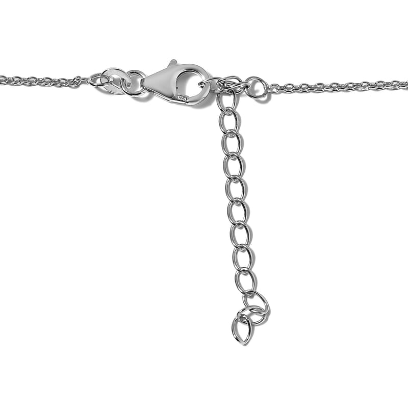 Ouro Verde Quartz 35.65 ctw Necklace in Platinum Over Sterling Silver 18-20 Inches