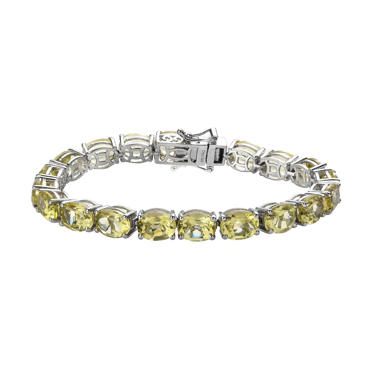 Ouro Verde Quartz Tennis Bracelet in Platinum Over Sterling Silver (6.50 In) 25.90 ctw image number 0