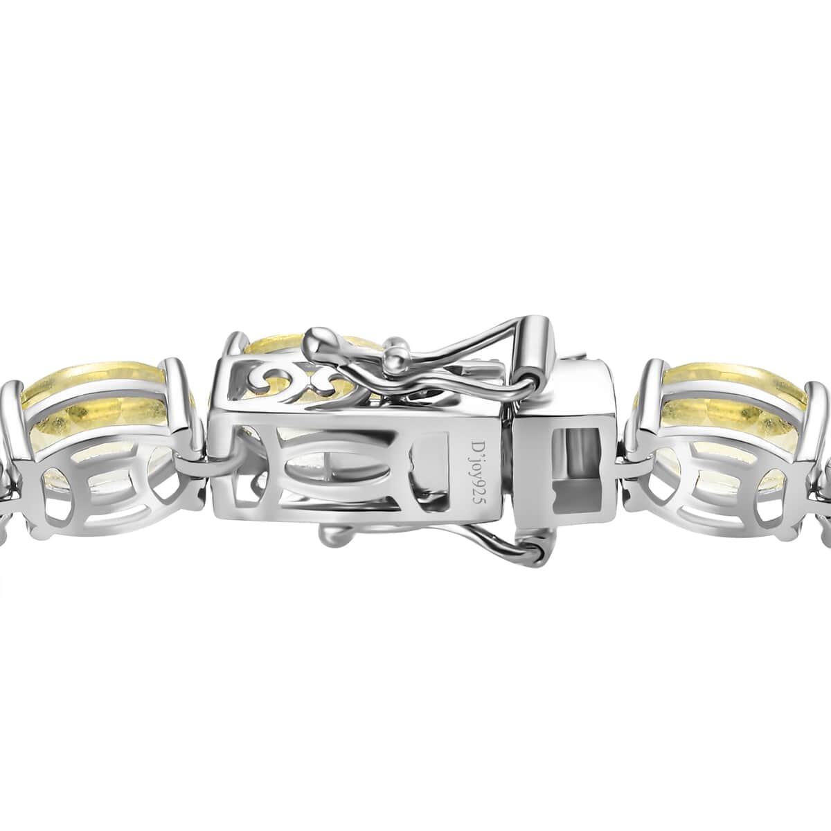 Ouro Verde Quartz Tennis Bracelet in Platinum Over Sterling Silver (7.25 In) 27.25 ctw image number 3