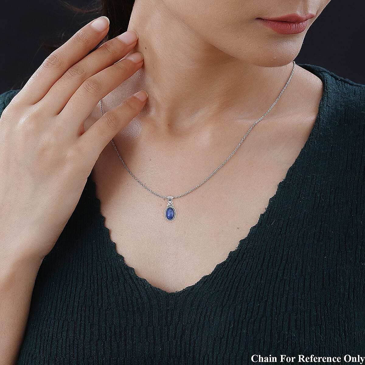 Bali Legacy Himalayan Kyanite Pendant in Sterling Silver 6.50 ctw image number 2