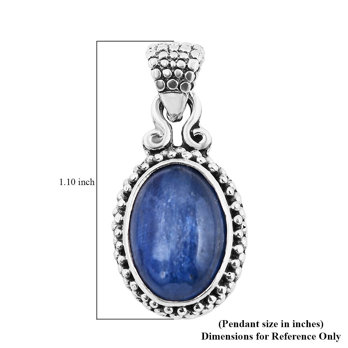 Bali Legacy Himalayan Kyanite Pendant in Sterling Silver 6.50 ctw image number 5