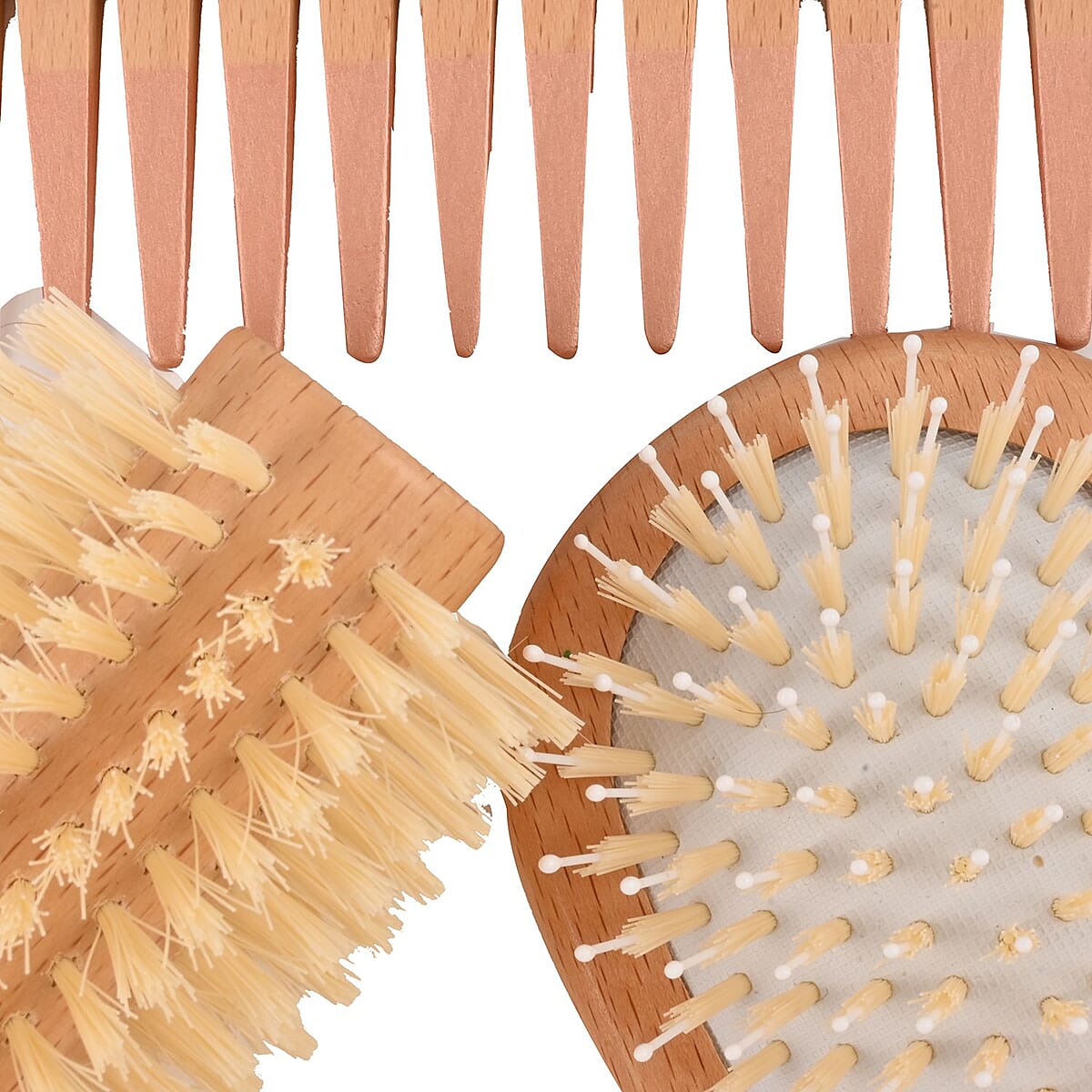 Closeout Lily England Wooden Hair Tool Trio Set image number 3