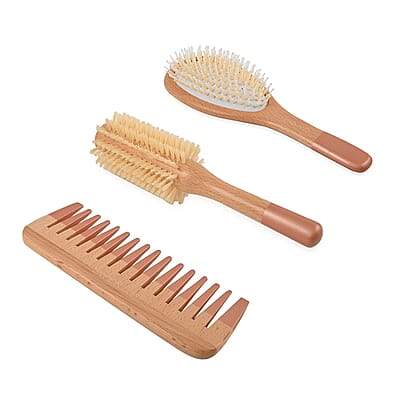 Closeout Lily England Wooden Hair Tool Trio Set