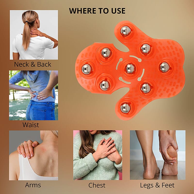 RBX Life Active Massage Glove with Body Oil Set