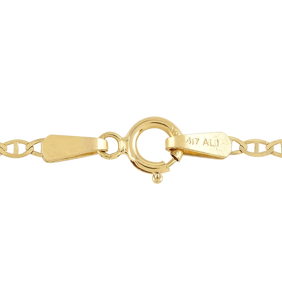 10K Yellow Gold 1.5mm Mariner Chain Necklace 18 Inches 1.00 Grams image number 1