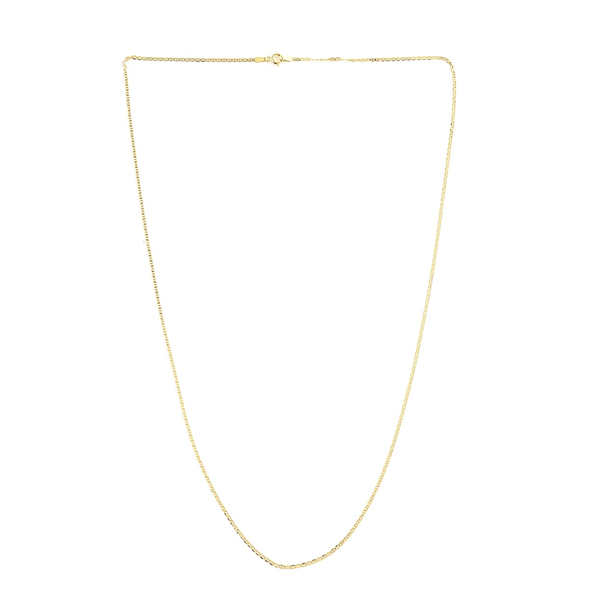 10K Yellow Gold 1.5mm Mariner Chain Necklace 18 Inches 1.00 Grams image number 2