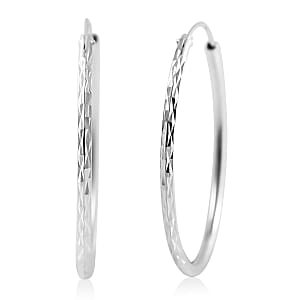 Sterling Silver Hoop Earrings 1.60 Grams