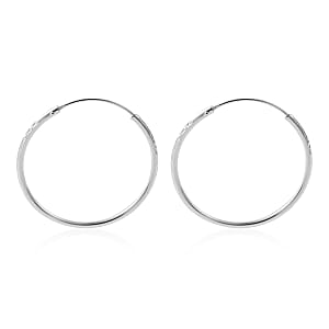 Sterling Silver Hoop Earrings 1.60 Grams