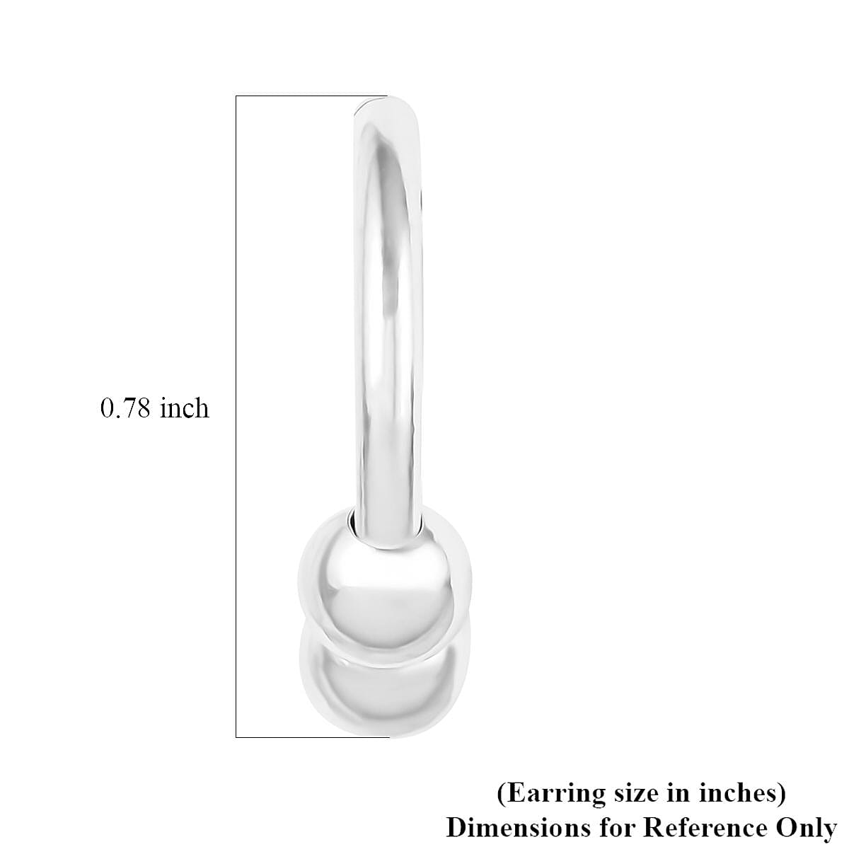 Sterling Silver Hoop Earrings 2.90 Grams image number 4