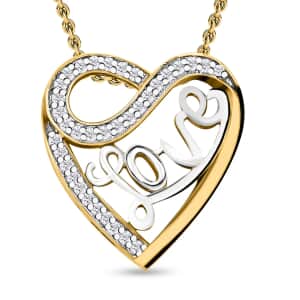 Ankur Treasure Chest White Diamond Necklace 18 Inches in Vermeil Yellow Gold Over Sterling Silver 0.25 ctw