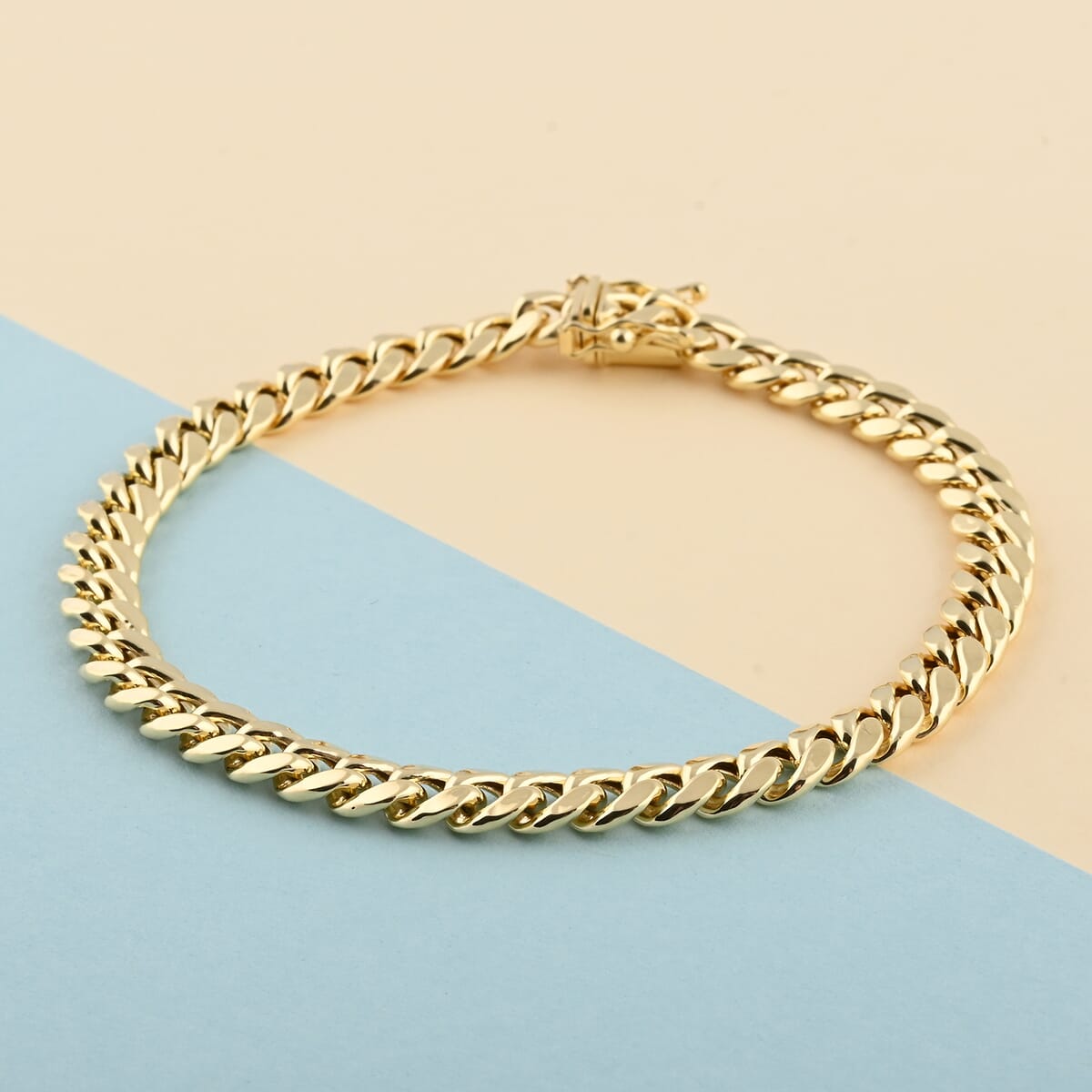 10K Yellow Gold 6.7mm Miami Cuban Bracelet (8.00 In) (9.92 g) image number 1
