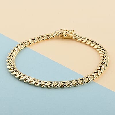 10K Yellow Gold 6.7mm Miami Cuban Bracelet (8.00 In) 9.92 Grams